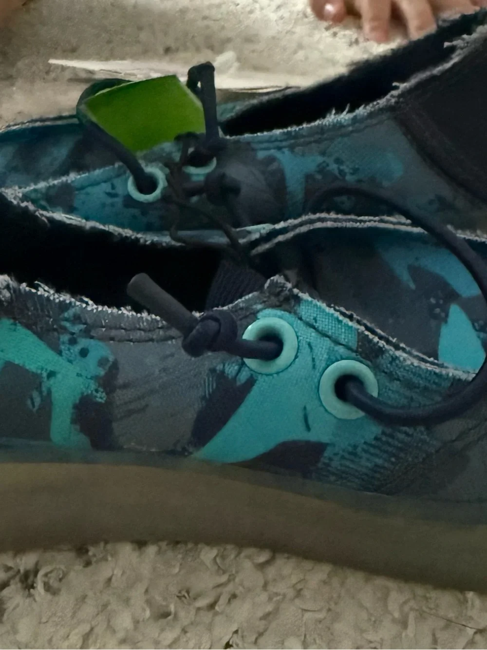 Teal & Navy Kids Light-Up Play Shoes